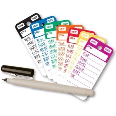 Colour Stripe Key Tags