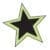 Stars Chartreuse/ Black